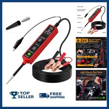 Power Circuit Probe Tester, 6-24V DC Automotive Light 12 Volt with 13 ft Le