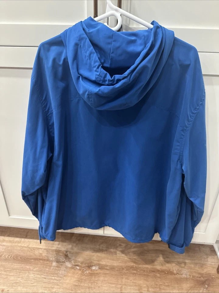 Men’s Chick-Fil-A Employee Blue Hooded Jacket Polyester - Image 4 of 4