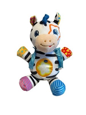 Vtech LIGHTS & STRIPES ZEBRA Talks Sings Color Changing Star Light Soft Plush 