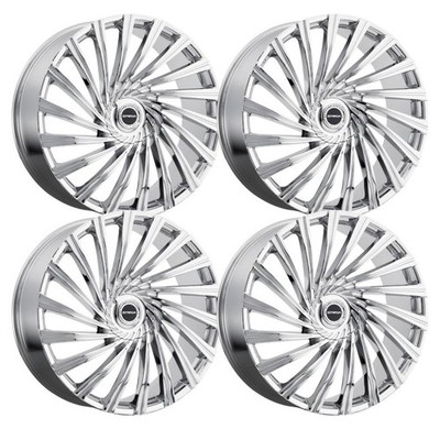 (Set-4) Strada Tornado 26x10 6x135/6x139.7 30MM Chrome wheels rims 26 Inch