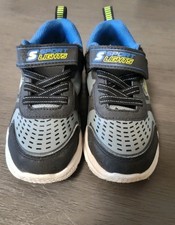 S Sport By Skechers Fluxe Shoes Light Up Slide On Faux Lace Toddler Sz 10