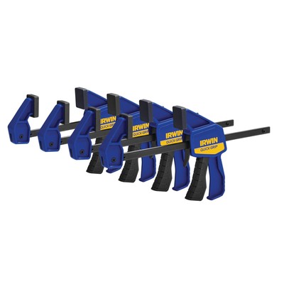 Irwin Quick-grip 1964758 One-handed Mini Bar Clamp 4 Pack, 6''
