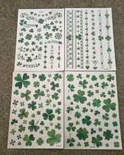 Saint Patrick s Day Temporary Tattoos St. Patrick Shamrocks Lucky Clover