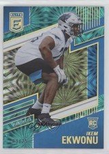 2022 Panini Donruss Elite Rookies Teal 9/25 Ikem Ekwonu #134 0w4w