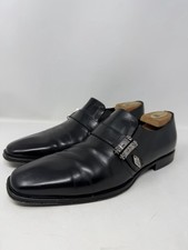 Scarpe eleganti uomo Cesare Paciotti slip on in pelle nera UK 5,5 Made in Italy