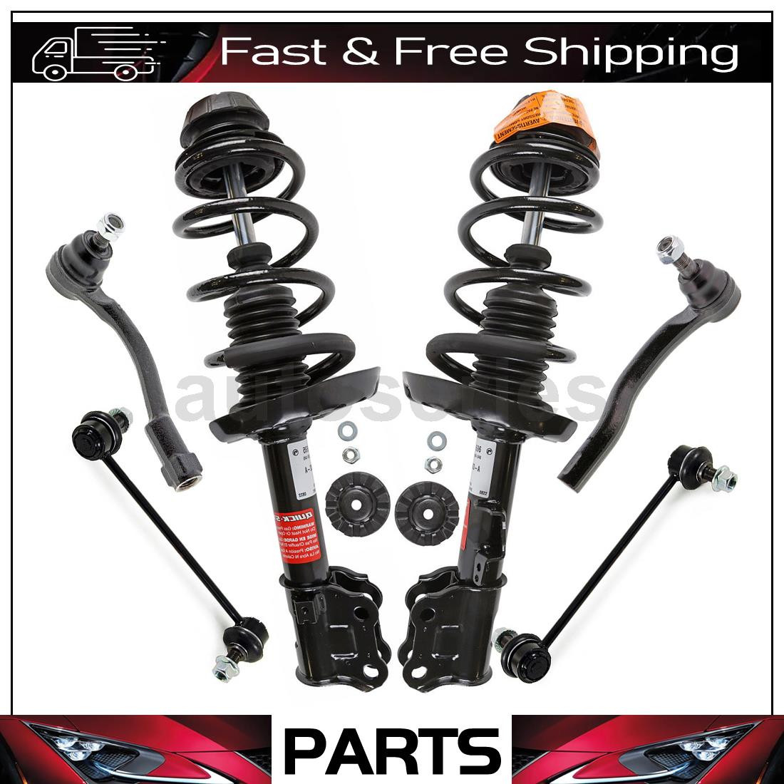 6pc Tie Rod Sway Bar Link Strut Assembly for Kia Soul 1.6L 2.0L