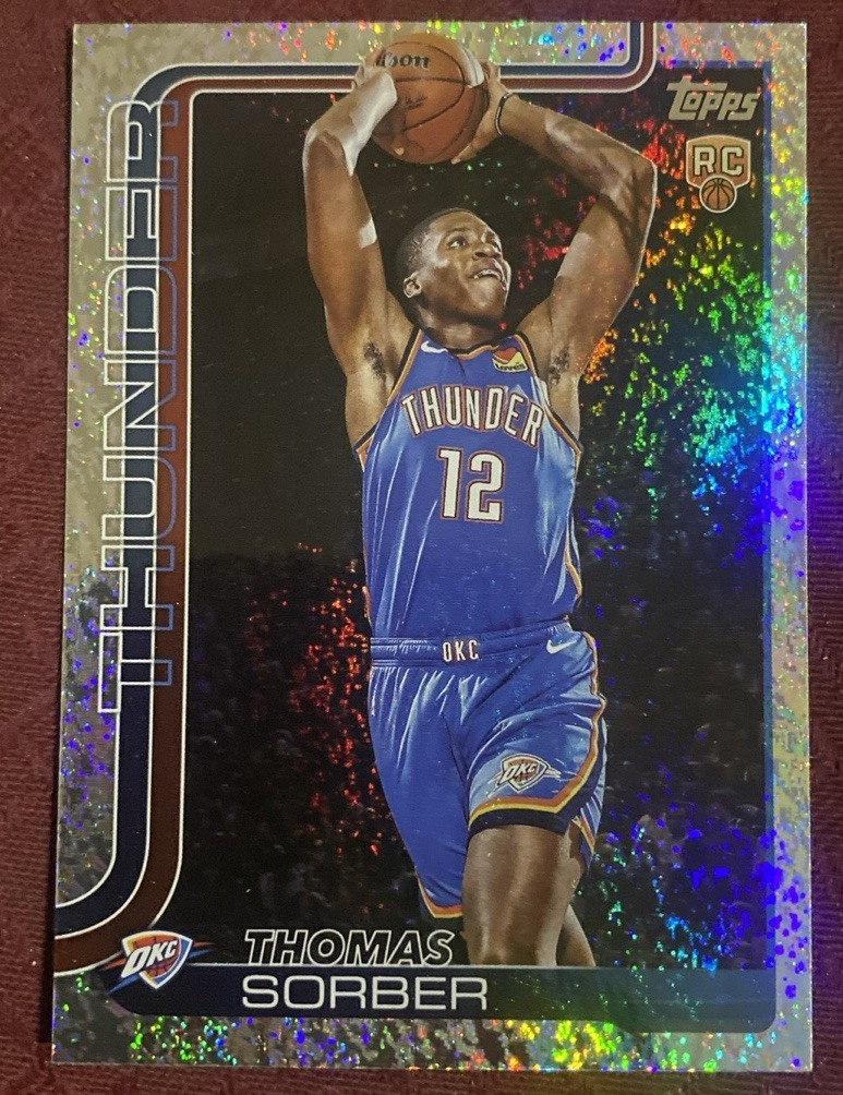2025-26 Topps Basketball Thomas Sorber Glitter Rookie #215