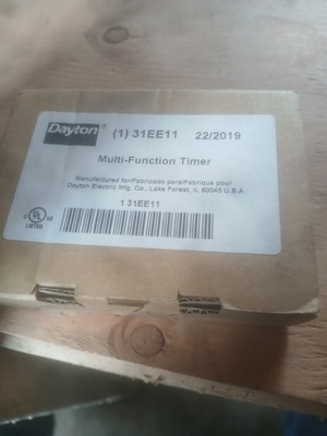 Dayton Multifunction Time Delay Relay, 31EE11, 10 Functions 12 to 240V AC/DC, 