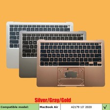 New For MacBook Air A2179 2020 13" Gray Gold Top case Palmrest Cover Keyboard US