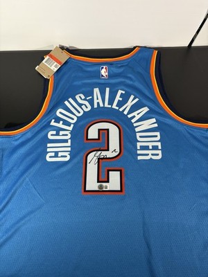 Shai Gilgeous-Alexander Autographed OKC Thunder Signed Jersey NBA