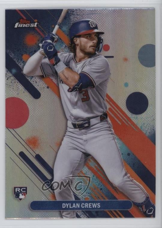 2025 Topps Finest Common Refractor Dylan Crews #34 16e6