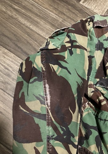 Vintage British Para Smock DPM Camo Parachutist 70s 80s Cotton Distressed Large - Picture 16 of 19