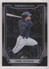 2019 Panini Chronicles Obsidian Electric Etch Purple Prizm 10/99 Jose Altuve o7m