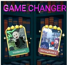 1 X Voldemort Golden Blitz  Mono poly Go Stickers   