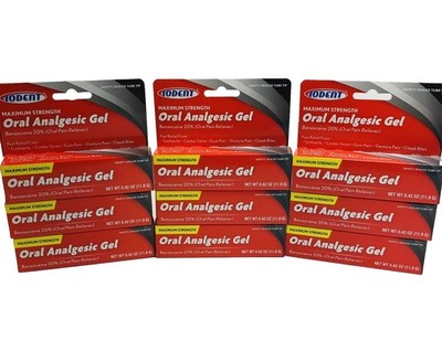 6  } IODENT - MAXIMUM STRENGTH ORAL-A-GEL, BENZOCAINE 20%, Exp.06/2028