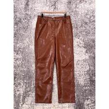 New Aritzia Pants 8 Womens Wilfred Melina Vegan Leather Cognac Brown