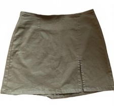 BDG Urban Outfitters Olive Brown Mini Skirt Cotton Stretch Size Small