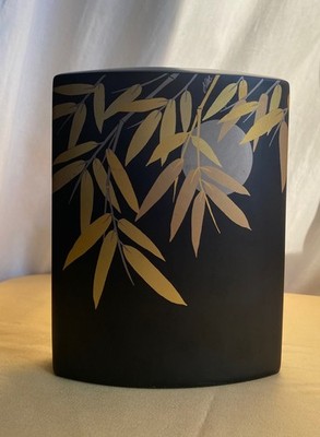 Rosenthal Vase Studio Line Design Gisela Müller-Behrendt Bambus Silbermond Gold
