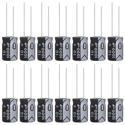 Kondensator 1000uF 10V Elko 8x12mm Aluminium Elektrolytkondensator 15 Stück
