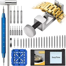 108 PC Watch Repair Back Opener Kit Tools Band Pin Strap Link Removal Spring Bar