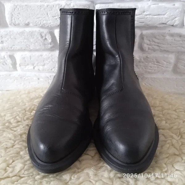 Women Dr. Martens Boots Black Leather 38 #3KWW
