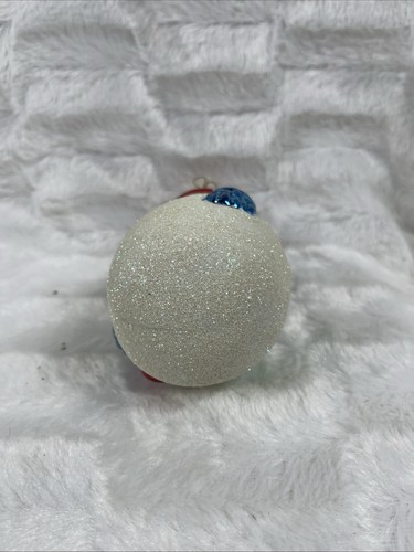 Vintage Blasform Weihnachten Schneemann Ornament 7" T 3" W - Bild 4 von 6