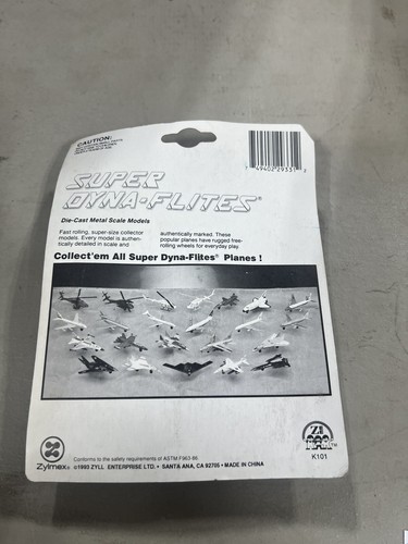 Zylmex Cast Metal Fighting Jet #29331 1993 Super Dyna-Flites C16 - Picture 2 of 2