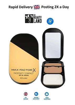 Max Factor Compact Vegan Refillable Foundation SPF20 * Fast Shipping* – Choose