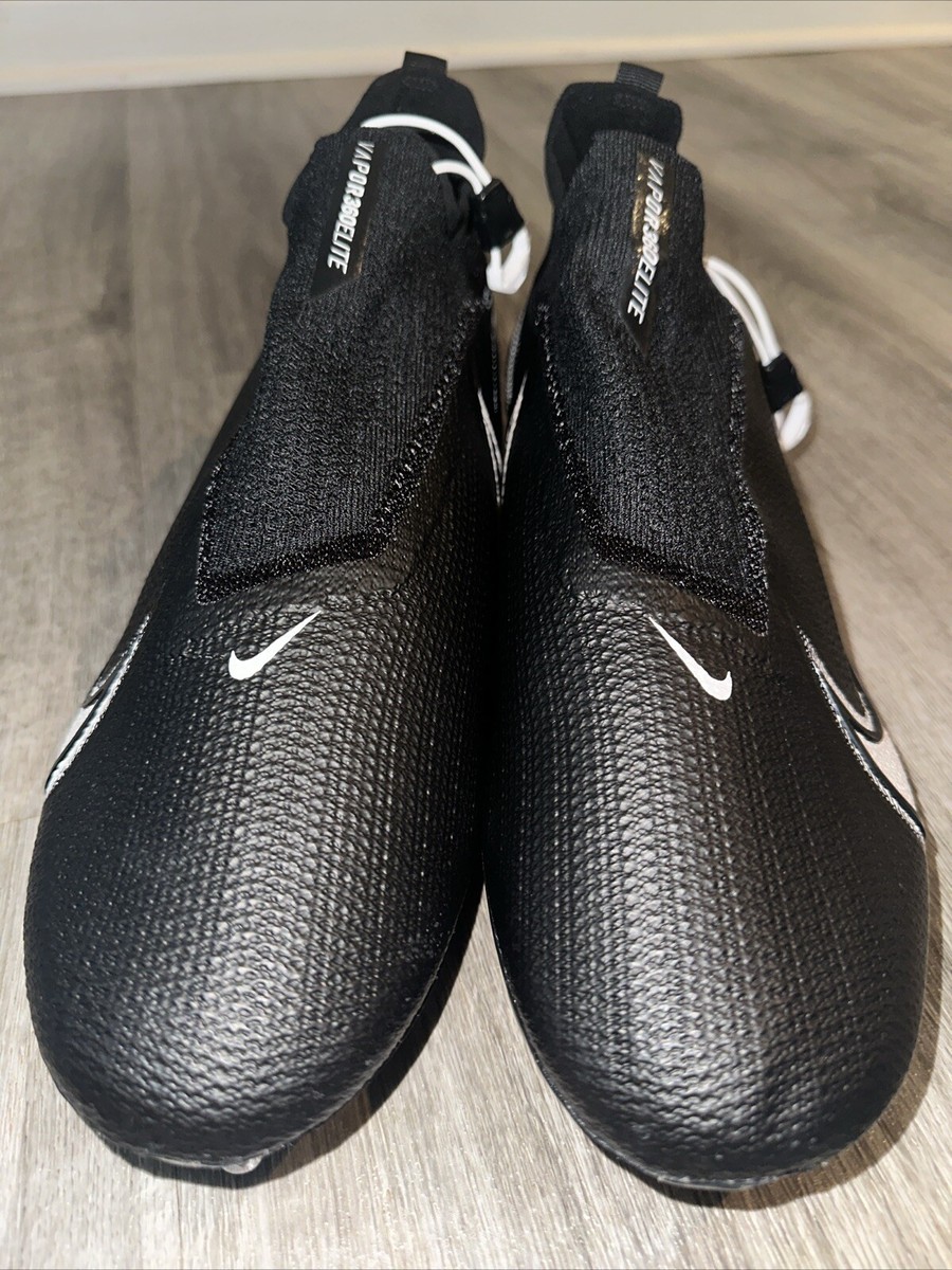 Nike Vapor Edge Elite 360 Flyknit Football Black White 