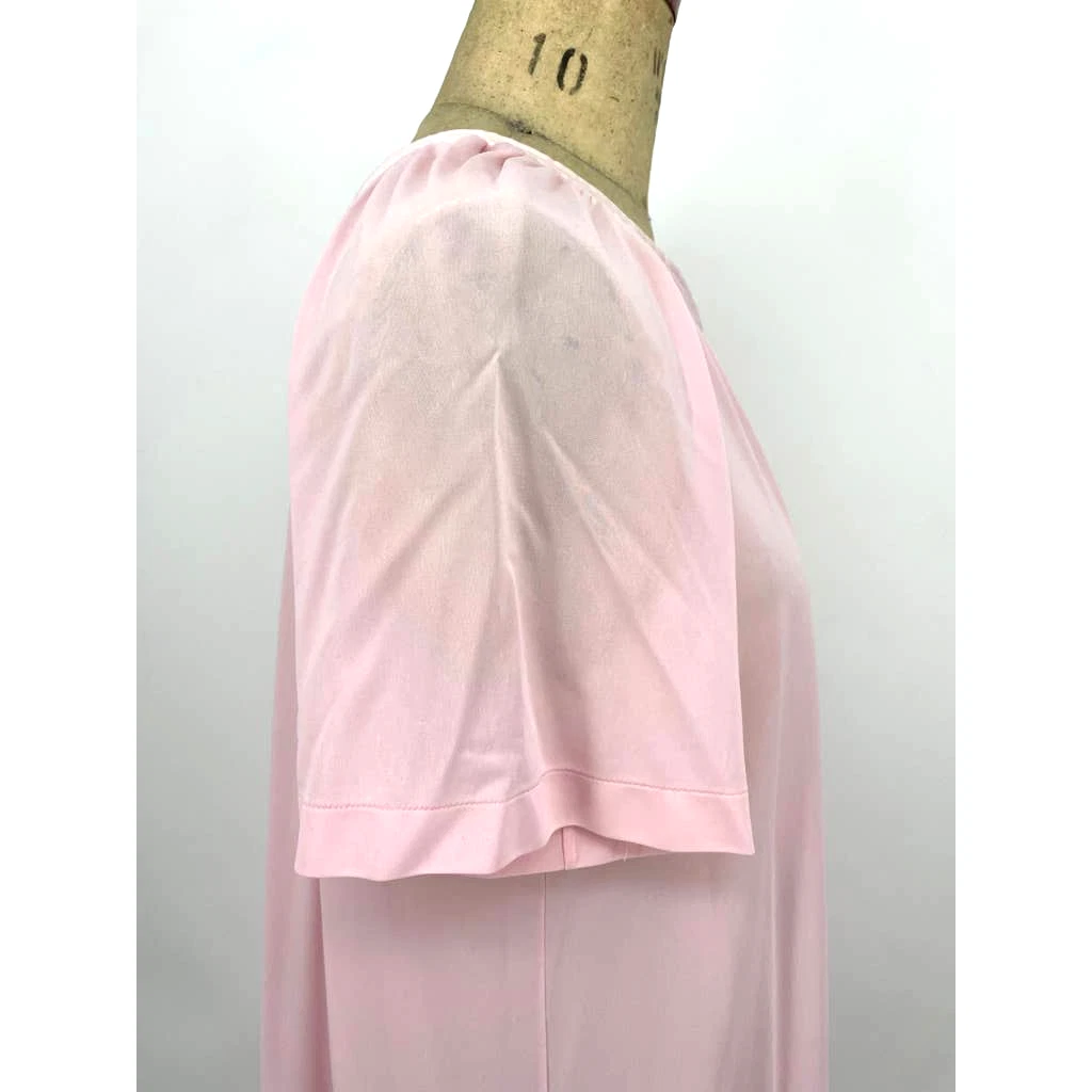 VALENTINO Abito da notte Shadowline vintage rosa bordo raso manica corta M