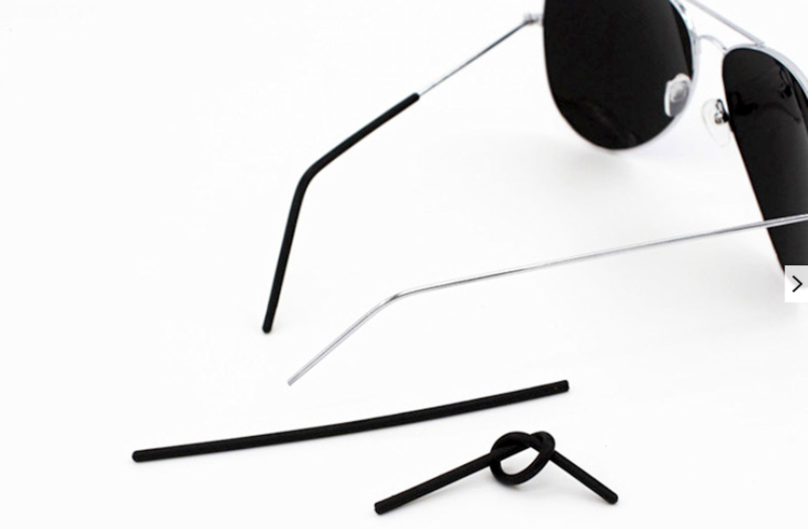 Silicone Eyeglass End Tips Ear Sock Pieces Tube Replacement Thin Metal