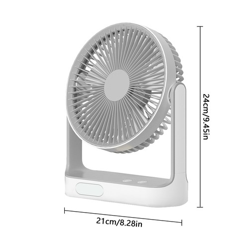 Solar Ventilador De Aire Frio Portatil Recargable Abanico Piso Outdoor Con Luz - Picture 25 of 25