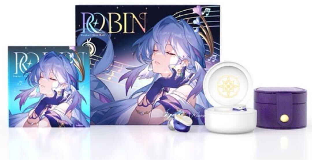 Auricolari Moondrop X Honkai: Star Rail - Edizione Robin, Colore Argento, Connettore 3.5mm, Fatti A Mano In Giappone