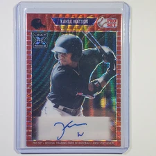 2021 Leaf Pro Set - Kahlil Watson - Red Shimmer Prism Autograph Auto - #PA-KW1