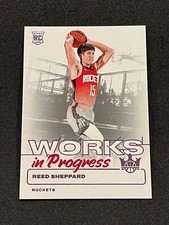 2024-25 Panini Court Kings Reed Sheppard Works In Progress Violet 2/49 #8