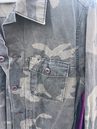 Stussy Vintage Army Camouflage Military Cargo Jacket M Street Style Hip Hop - Picture 2 of 4