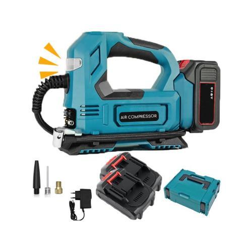 Compressore Aria Portatile Kit con 2 Batterie e Valigetta Professionale