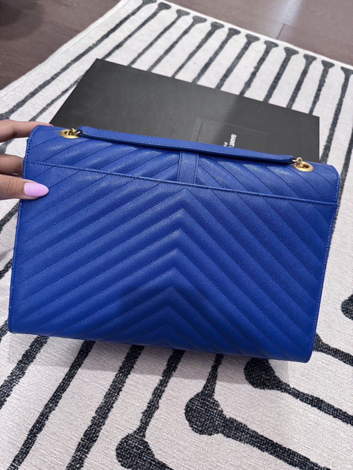 Borsa a cassandra Saint Laurent YSL blu