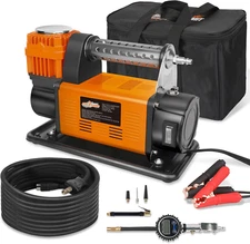 Air Compressor with Digital Pressure Gauge Tire Inflator Kit, 12V Heavy Duty Por