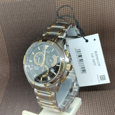 Citizen Eco-Drive BL8164-57E Black Analog Two Tone Stainless Steel