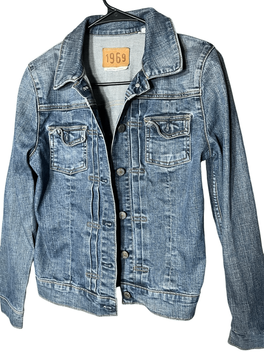 00s archive L.G.B. denim jacket Gジャン 00s Le Grande Bleu (L.G.B) 'Biker' Cut Distressed Denim