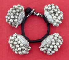 ANTIQUE TRIBAL OLD SILVER JEWELLERY BRACELET RAJASTHAN