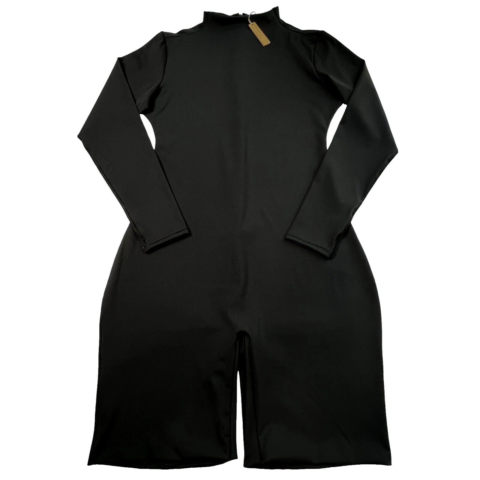 Mono de nylon negro Jumpsuits & Rompers for Women