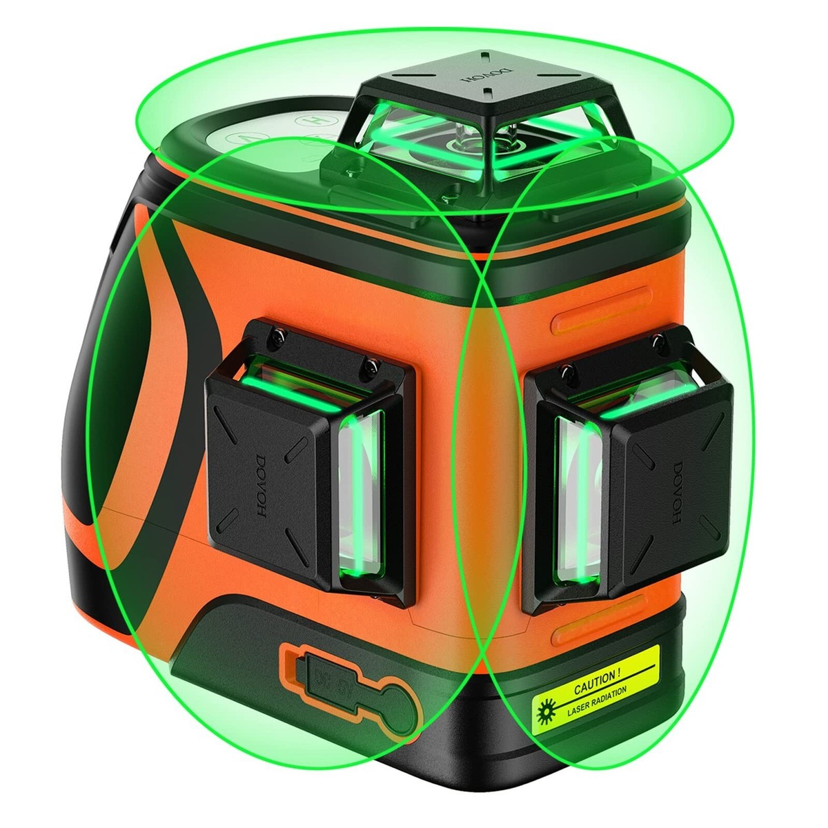DOVOH High Visibility Laser Level Outdoor: Heavy Duty 3D Laser