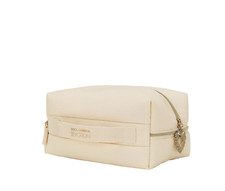 Dolce & Gabbana Sacred Heart Emblem Large Devotion Cosmetic Bag Pouch Cream New