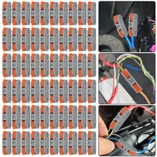 60pcs Compact Lever Wire Connectors Quick Splicing Terminals 1-in-1-Out