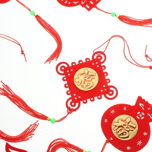 2 Sets of Classic Chinese New Year Decorations Chinese Pendant Red