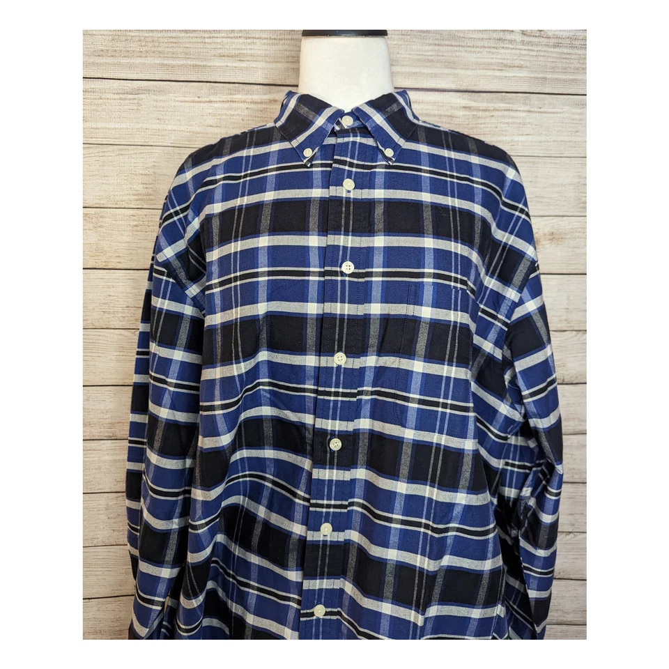 Club Room by Charter Club Big Oxford Button Up Long Sleeve Shirt Size Large - Image 2 of 4