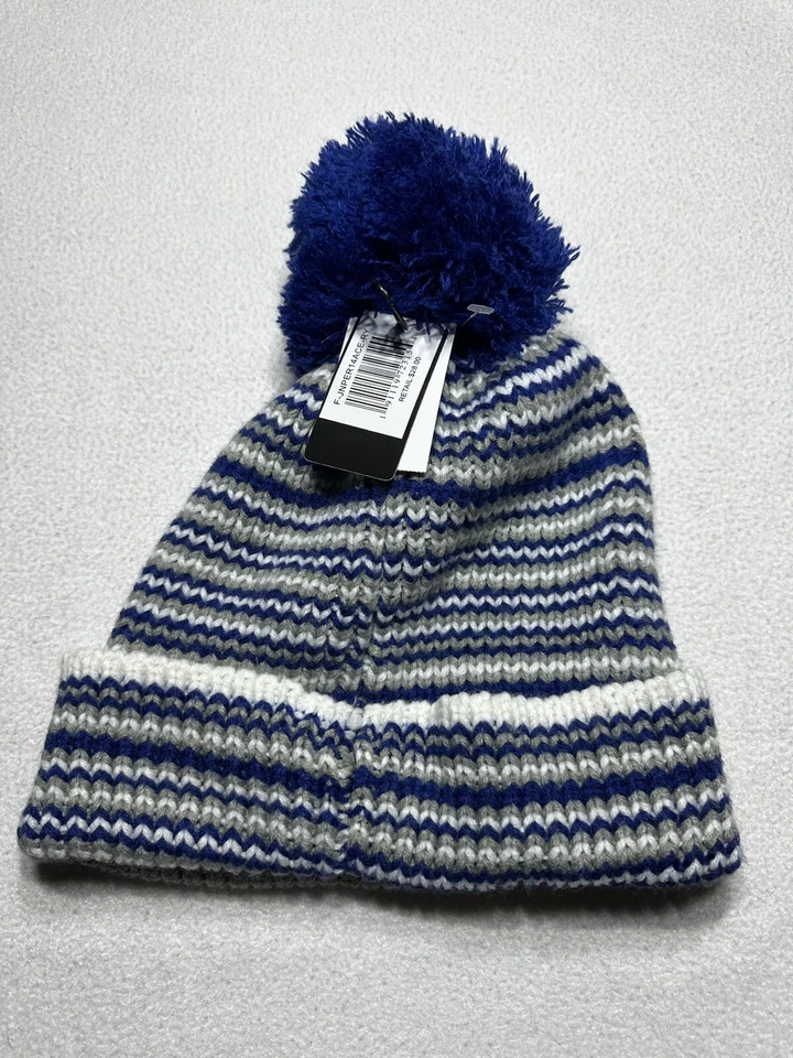 Indianapolis Colts 47 Marca Mujer Invierno Sombrero Gorro con Pelota Nuevo Con Etiquetas NFL Foto 2 de 4