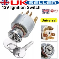 12V Universal Auto Car Boat Ignition Starter Switch 4 Position + 2 Keys On Offd